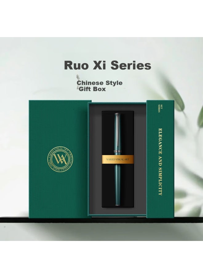 Vva (Vvafeng) [Back To School Gift] Business Signature Pen For Adults Practice Writing High School Gift Ink Gift Box Set Ruoxi Series Ink Green 0.5Mm - Image 3