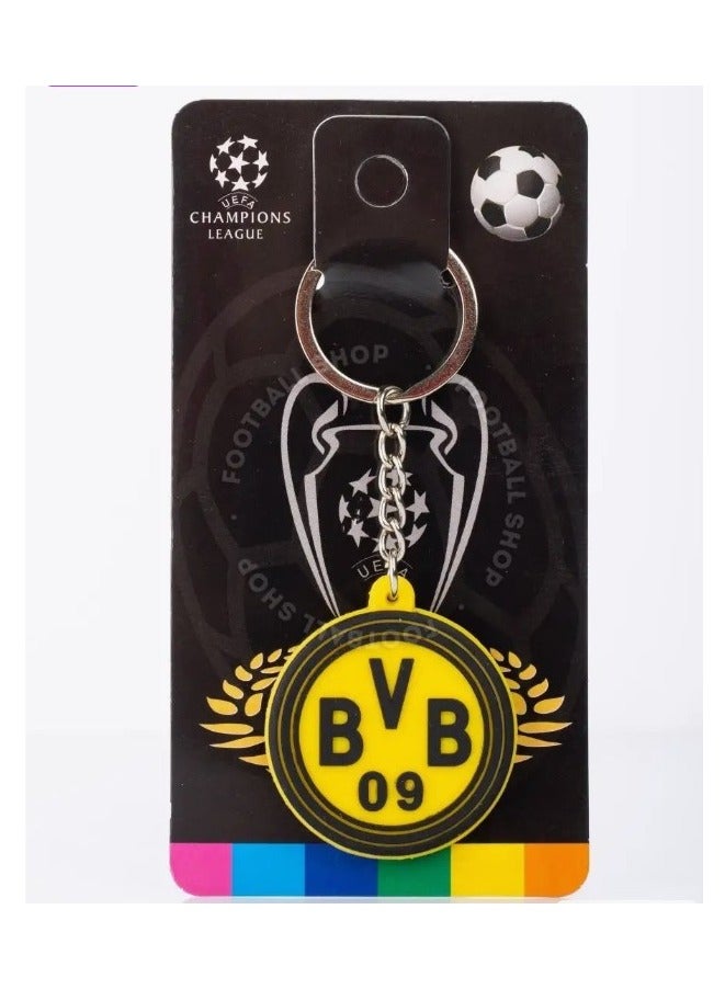MARIO DRAFTS Borussia Dortmund BVB 09 Football Club Logo Keychain, Yellow and Black - Image 3