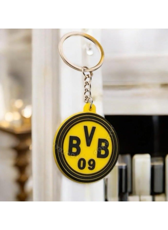 MARIO DRAFTS Borussia Dortmund BVB 09 Football Club Logo Keychain, Yellow and Black - Image 4