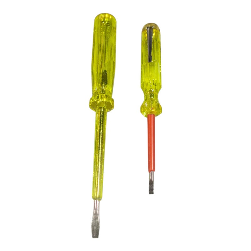 Electric Tester Screwdriver Small and Large Yellow - Image 2