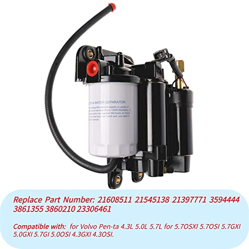 DEF New Electric Fuel Pump Assembly for Volvo Penta 4.3L 5.0L 5.7L fits 4.3OSI 4.3GXI 5.0OSI 5.0GXI 5.7GI 5.7GXI 5.7OSI 5.7OSXI Replaces 21608511 21545138 3594444 213977771 3861355 3860210 - Image 2