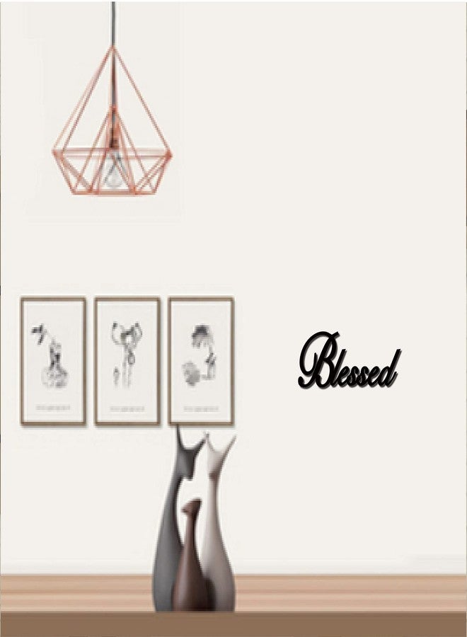 لوحة خشبية مباركة من CREATCABIN، ديكور حائط فني مقطوع بالليزر، غير مكتمل، إكسسوارات ديكور ريفية، لوحات مباركة للمنزل، باب، غرفة معيشة، شرفة منزل ريفي، ديكور غرفة نوم، 11.8 × 4.7 بوصة - Image 5