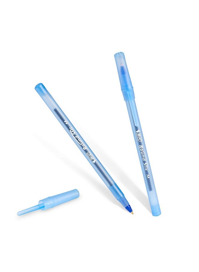 بيك مجموعة كبيرة من 240 قلم حبر من BIC PENS، قلم حبر جاف BIC Round Stic Xtra Life، متوسط الرأس 1.0 مم، 120 قلمًا أسود و120 قلمًا أزرق في عبوة كومبو من الصندوق - Image 4