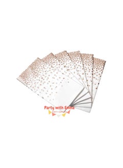 Party with Emma Disposable Party Table Cloths Wedding Bridal Shower Plastic Tablecloths (2 Pieces)  - Image 3