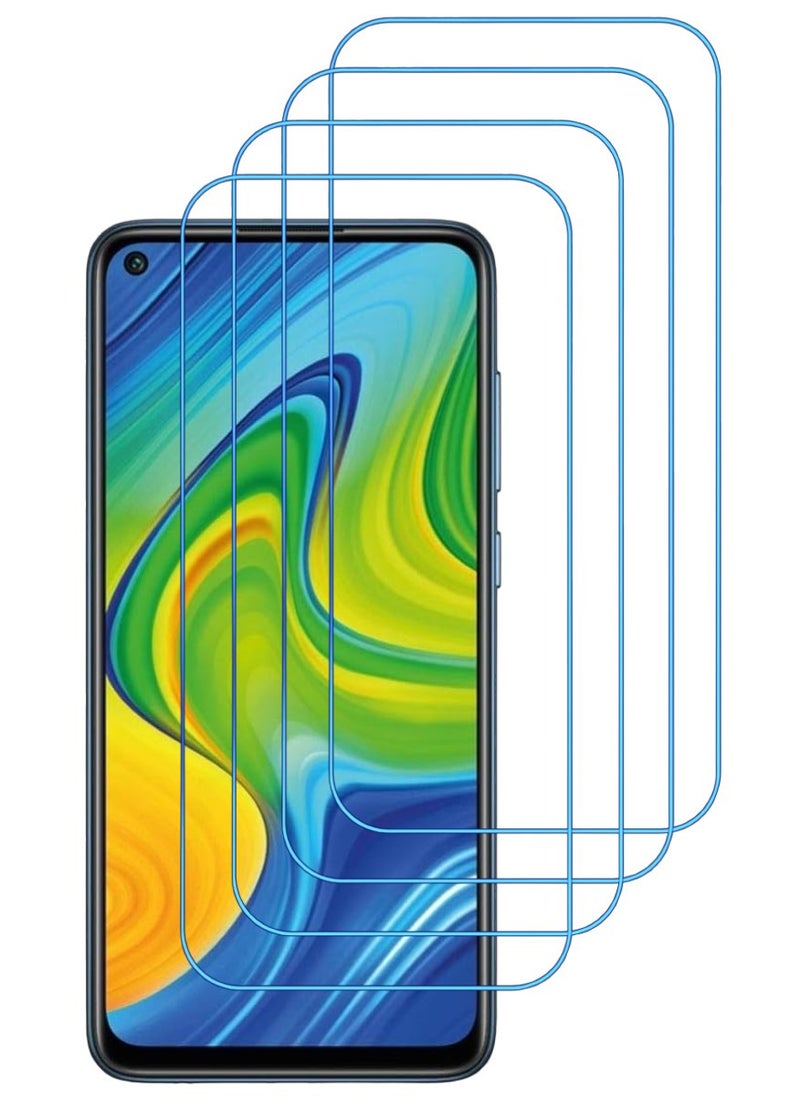 ACLIX 4 Pieces Antistatic ESD Dustproof Premium Quality High Definition Clear Tempered Glass Screen Protector Designed For Xiaomi Redmi Note 9 - Image 1