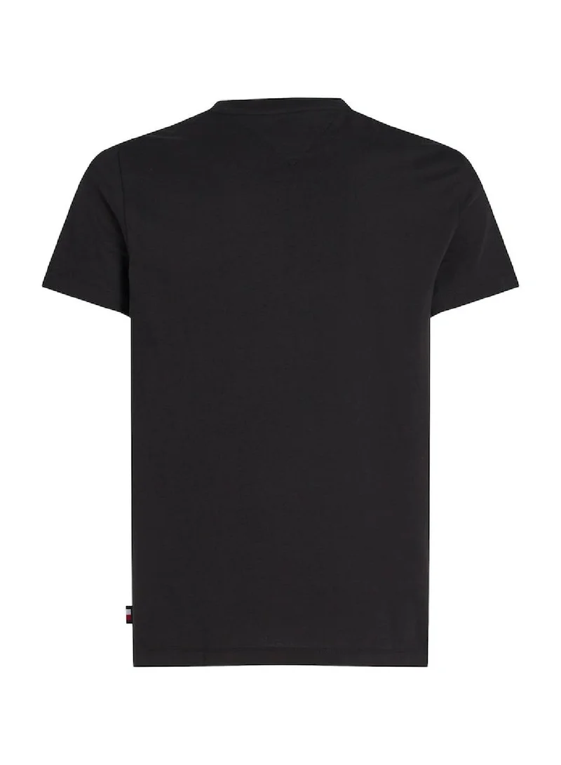 TOMMY HILFIGER Hilfiger Printed Chest Logo Crew Neck T-Shirt