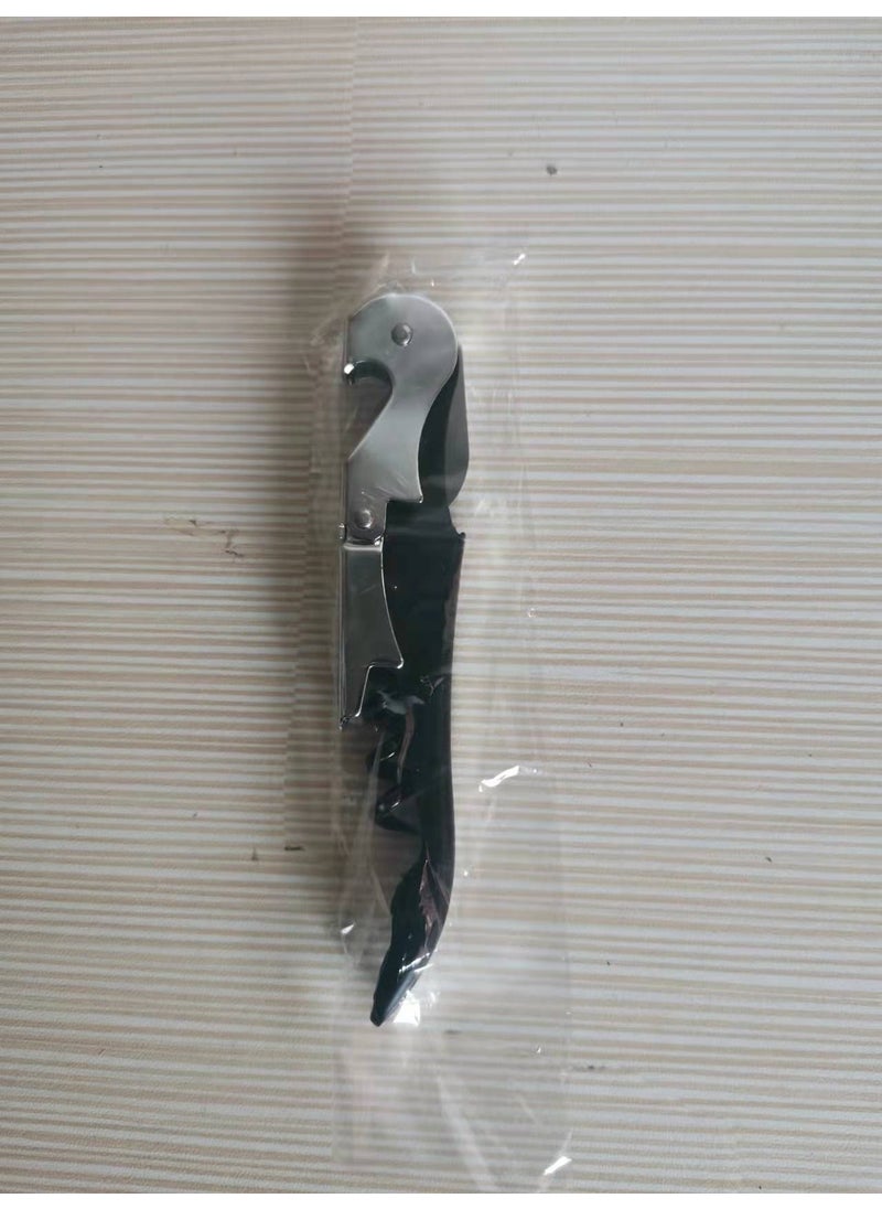 Generic - Creative seahorse knife wine bottle opener beer bottle opener dual-purpose wine opener portable seahorse knife can print LOGOBlack horse knife (electroplating) Black horse knife (electroplating) - Image 1