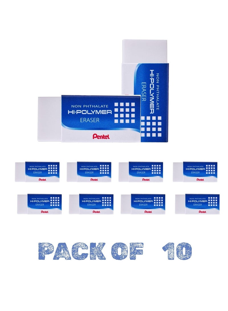 بنتل ممحاة هاي بوليمر متوسطة [PE-ZEH-05] – عبوة من 10 قطع - Image 1