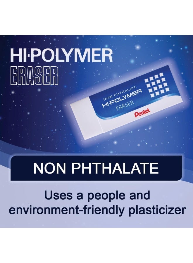 بنتل ممحاة هاي بوليمر متوسطة [PE-ZEH-05] – عبوة من 10 قطع - Image 5