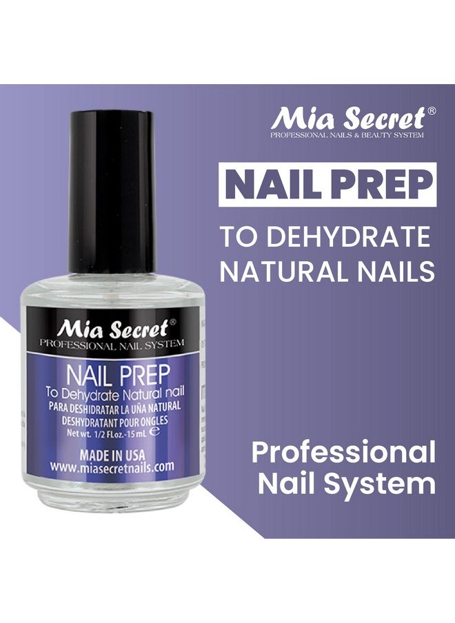 MIA SECRET Mia Secret Professional Acid Free Natural Nail Prep Dehydrator, 15ml - Enhanced Bonding Dehydrator for Acrylic Powder and Gel Nail Polish  - Image 2