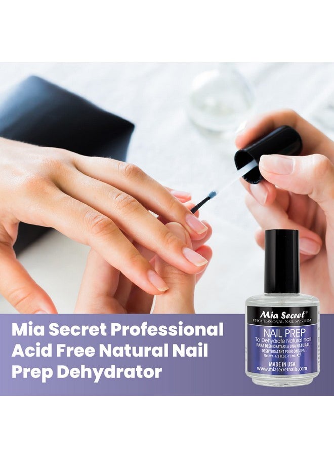 MIA SECRET Mia Secret Professional Acid Free Natural Nail Prep Dehydrator, 15ml - Enhanced Bonding Dehydrator for Acrylic Powder and Gel Nail Polish  - Image 3