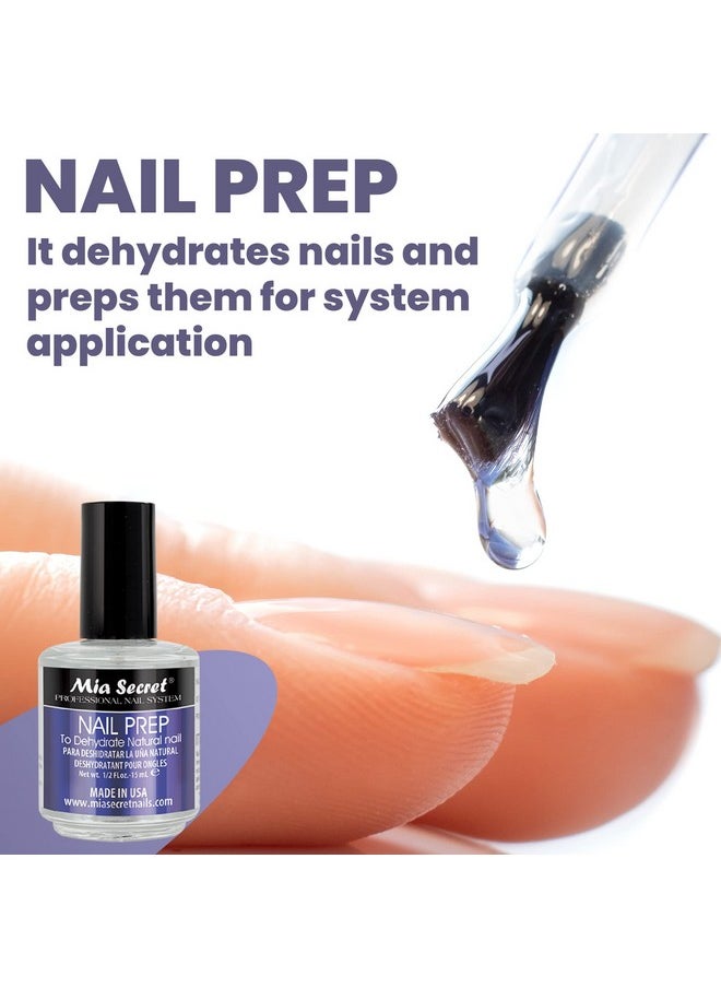 MIA SECRET Mia Secret Professional Acid Free Natural Nail Prep Dehydrator, 15ml - Enhanced Bonding Dehydrator for Acrylic Powder and Gel Nail Polish  - Image 5