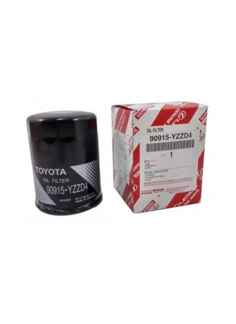 TOYOTA - Toyota Genuine Oil Filter (90915-YZZD4) For [Hilux-Land Cruiser-Pardo] - Image 1