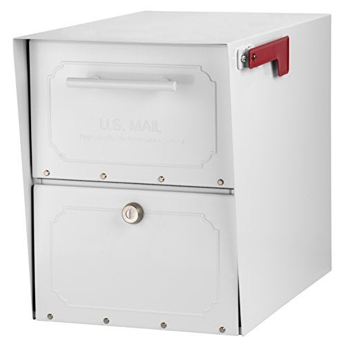 Architectural Mailboxes Oasis Classic Large High Security Parcel Mailbox, White - Image 1