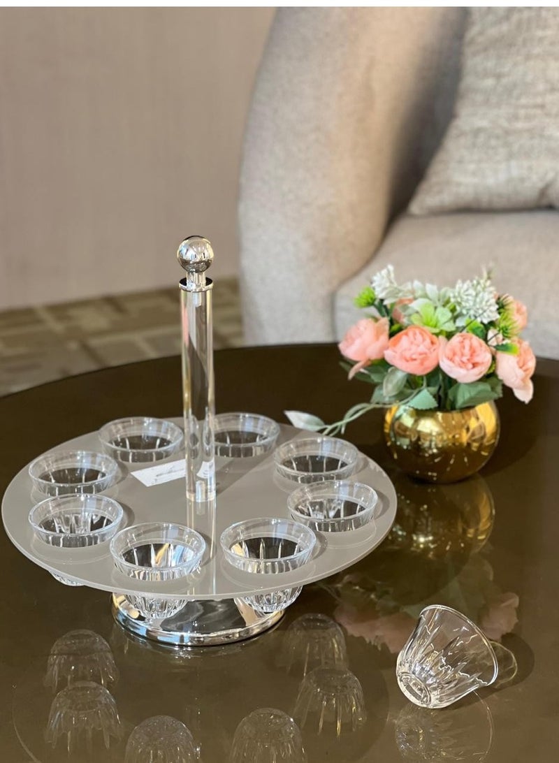 New design acrylic cup holder, gray 