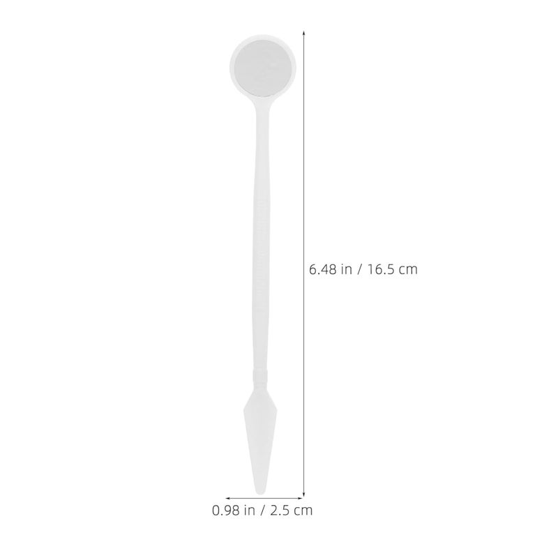 ديديسيون 100 حزمة مرايا أسنان يمكن التخلص منها أداة فحص الأسنان المضادة للضباب للاستخدام المنزلي وفي الصالونات - Image 3