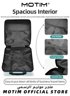 Motim Travel Luggage Carry-On Luggage Kid's Luggage 18 inch Small Luggage with Spinning Wheels Cartoon Suitcase  - Image 3