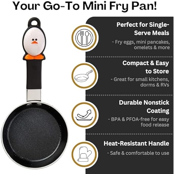 joie Eggy Mini Fry Pan Ceramic Coating - Image 2