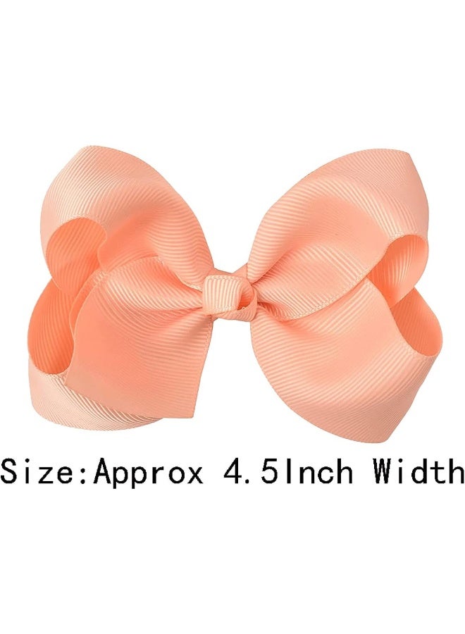 WILLINGTEE (40pcs hair bow clips) - 40 Colours 11cm Hair Bows Clips Grosgrain Ribbon Bows Hair Alligator Clips Hair Barrettes Hair Accessories for Girls Toddler Infants Kids Teens Children - Image 3