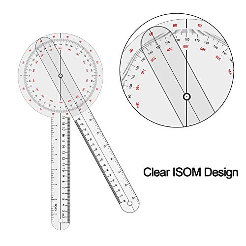 OIIKI Goniometer 12 inch, 360 Degree(Plastic) - Image 3