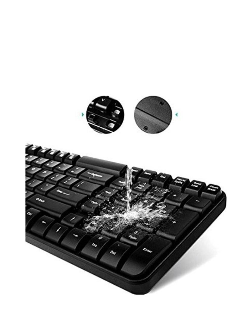 X1800S Wireless Keyboard and Mouse Combo Black - Image 4