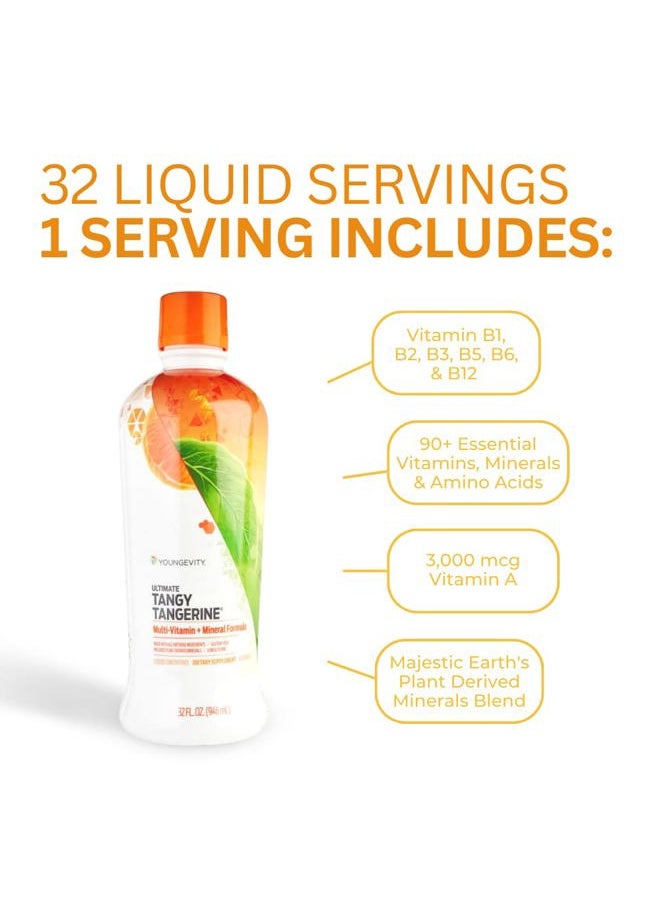 youngevity Majestic Earth - Ultimate Tangy Tangerine, 32 FL Oz – Gluten-Free Liquid Multivitamins for Men, Women & Daily Immune Support for Kids – Boost Complete Nutritional Drink for Health, Energy  - Image 5