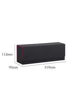 Beauenty 400+ PU Deck Card Holder Box Sidewinder Large Capacity Container Collection For Trading Game Sport Cards,Green Color  - Image 2