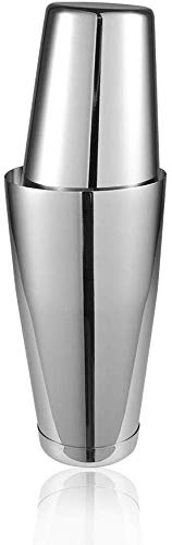 NJ Perfect Seal and Easy Open Stainless Steel Boston Shaker, Professional Bartender Cocktail Shaker Set : 540 ml & 840 ml shakers, Cocktail Shaker, Perfect for Beginner in Bartending : 2 Pcs Set - Image 4