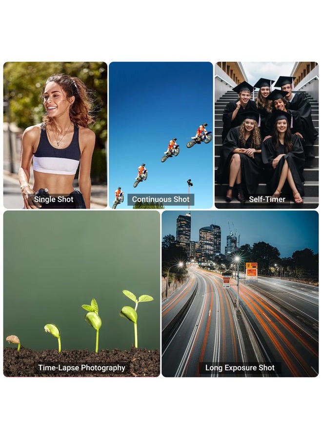 JJC TC-80N3 Intervalometer Timer Remote Shutter Release Time Laspe for Canon EOS R1 R5 Mark II R3 5D Mark IV III II 6D Mark II 7D Mark II 5DsR 1Dx Mark III II 1Ds Mark III 50D 40D & More Canon Cameras - Image 2