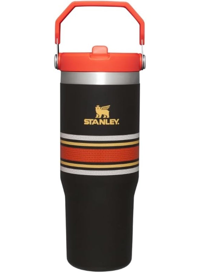 كوب Stanley Adventure Varsity Iceflow™ بقشة قابلة للطي وسعة 30 أونصة (نمط الشبكة السوداء) - Image 1