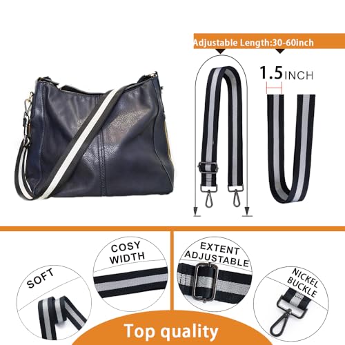 S-Jacorry Purse Strap Replacement Crossbody Wide Shoulder Strap Adjustable Canvas Straps Handbag Strap Replacement Belts - Image 4