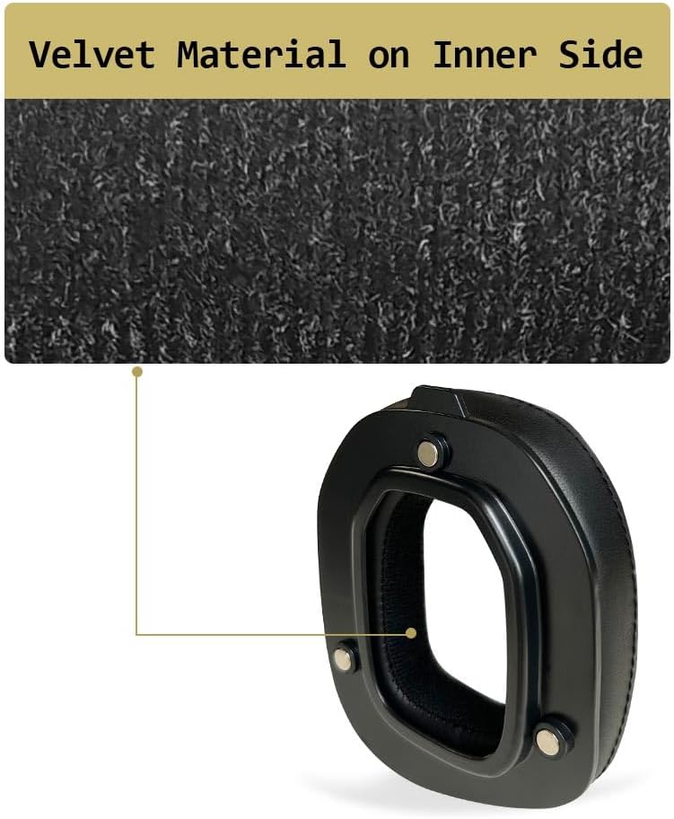 MQDITH Soft Protein Leather Replacement Ear Pads Compatible with Astro A50 GEN4,GEN5 and A50X Headset - Image 4