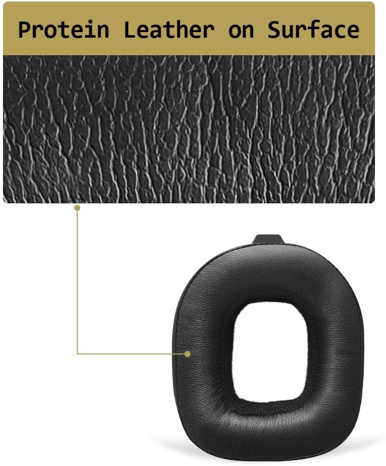 MQDITH Soft Protein Leather Replacement Ear Pads Compatible with Astro A50 GEN4,GEN5 and A50X Headset - Image 3