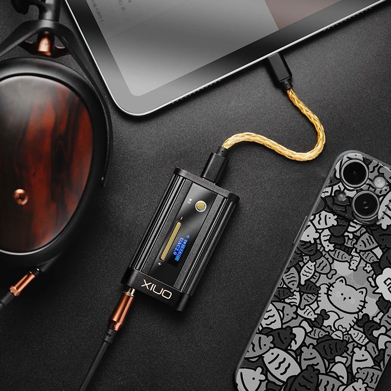 Onix Beta XI2 Dual Cs43198 Portable USB DAC AMP Dongle, PCM 768kHz/32bit, Dsd512, Dual Jan6418, Black - Image 4
