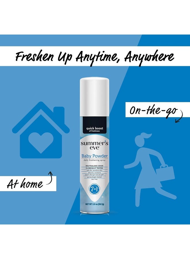 Summer's Eve Freshening Spray, Baby Powder, 2 oz, 3 Pack - Image 5
