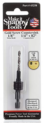 Make it Snappy Tools 1/8 Inch x 1/4 Inch Trim-Screw Countersink #43258 - Image 2