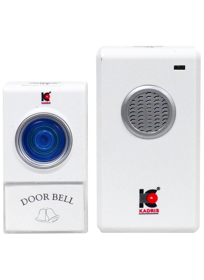 KADRIS - Wireless Door Bell High and Clear Volume ET-1231 UK Plug -13A with 100 Meter Range with Batery - Image 1