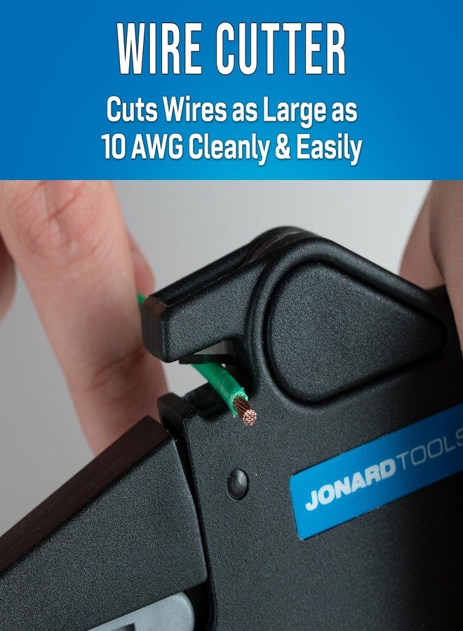 جونارد تولز أداة تجريد وقص الأسلاك الأوتوماتيكية الاحترافية WSA-1024 من جونارد تولز، ذاتية الضبط، مناسبة للأسلاك الصلبة والمجدولة بمقاس 10-24 AWG - Image 4