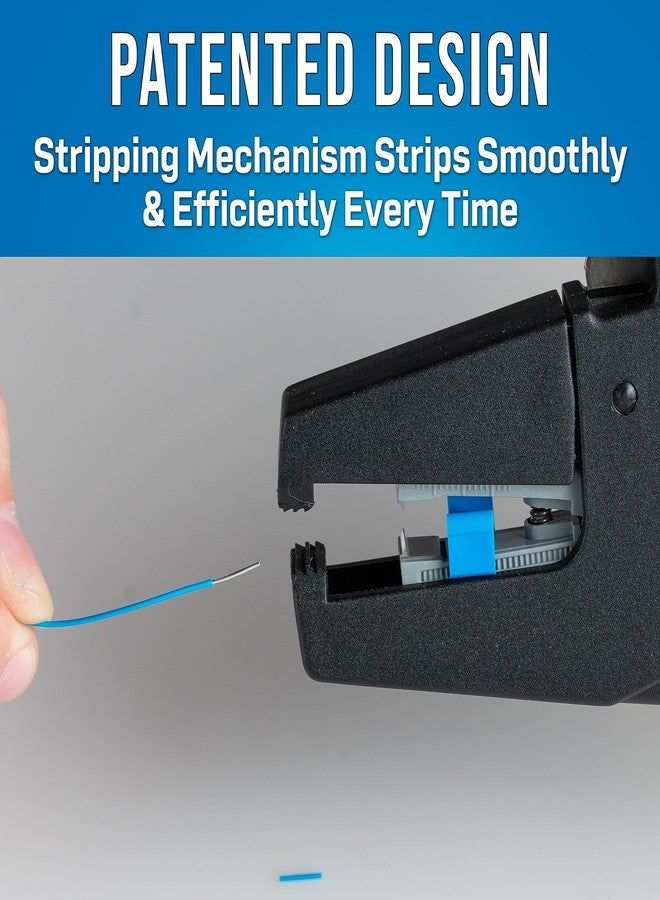 جونارد تولز أداة تجريد وقص الأسلاك الأوتوماتيكية الاحترافية WSA-1024 من جونارد تولز، ذاتية الضبط، مناسبة للأسلاك الصلبة والمجدولة بمقاس 10-24 AWG - Image 2