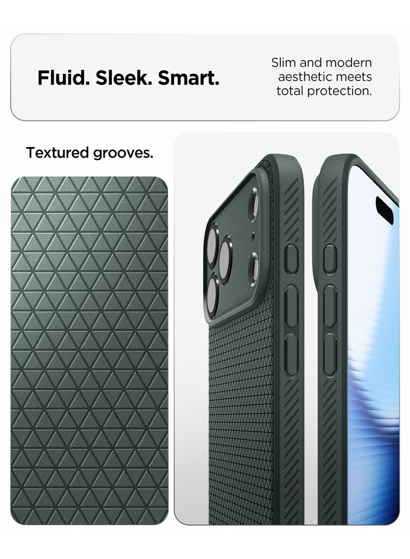 Spigen Liquid Air iPhone 17 Pro Max Case Cover (2025) - Abyss Green - Image 3