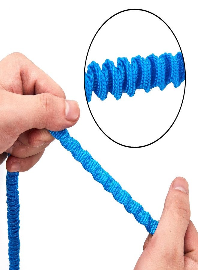 MOOCY Kayak Paddle Leash, 3-7 ft Stretchable Strap Lanyard for SUP, Canoeing, Fishing Accessories - Secure Bungee Rod Holder Tether(Blue, 1 Pack) - Image 3