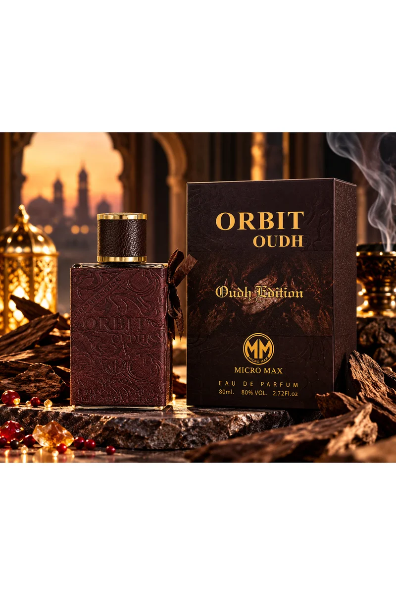 محبوب للعطور Micromax Oudh Oudh Edition Eau de Parfum 80ml | Rich Oud & Woody Fragrance | Bold Arabian Scent