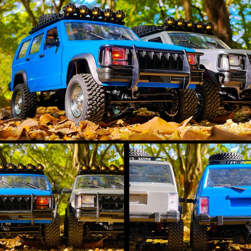 GoolRC سيارة التحكم عن بعد GoolRC RC Rock Crawler مقياس 112 24GHz 4WD شاحنة RC على الطرق الوعرة لجميع التضاريس سيارة تسلق هدايا للبالغين تشمل بطاريتين فضية - Image 3