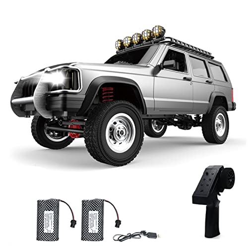 GoolRC سيارة التحكم عن بعد GoolRC RC Rock Crawler مقياس 112 24GHz 4WD شاحنة RC على الطرق الوعرة لجميع التضاريس سيارة تسلق هدايا للبالغين تشمل بطاريتين فضية - Image 1