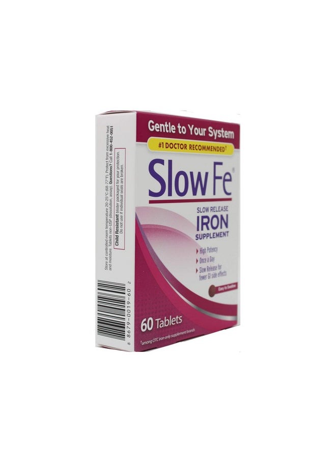 Slow Fe - Iron Supplement 60 Tablets - Image 1