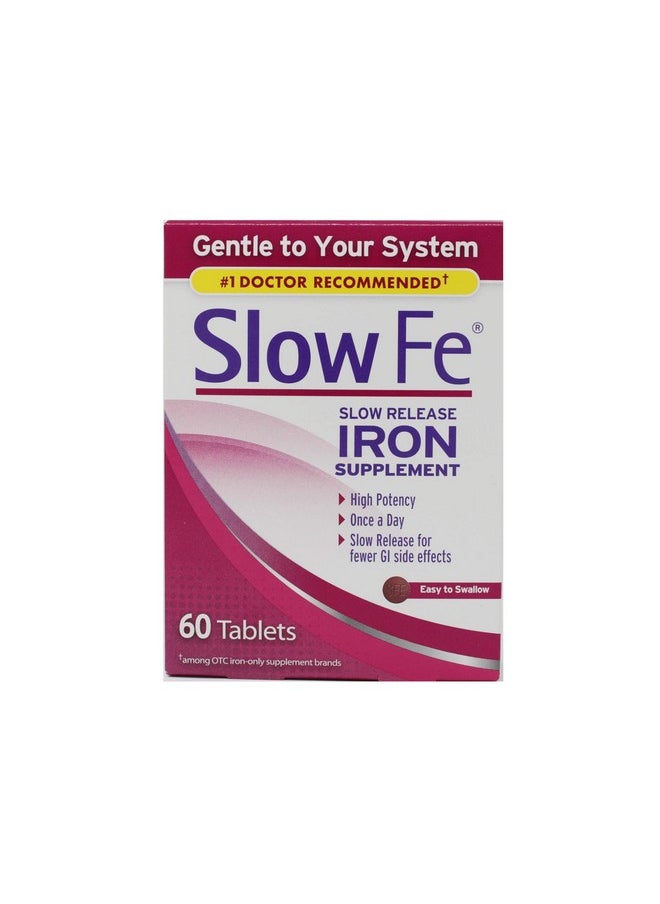Slow Fe - Iron Supplement 60 Tablets - Image 1