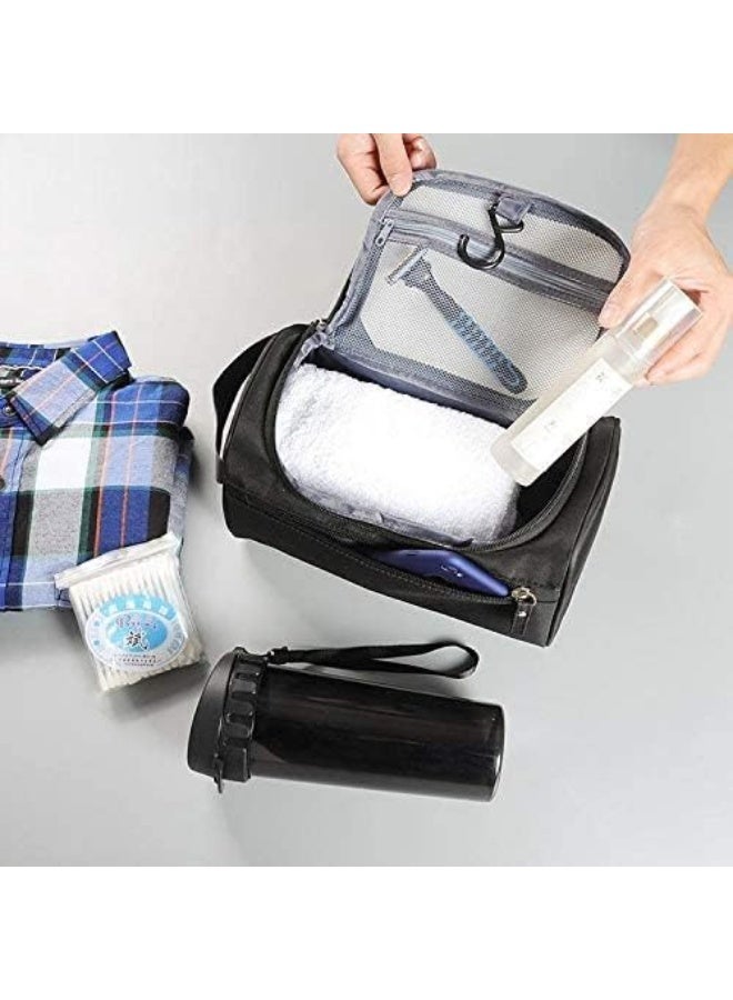 Rubik حقيبة أدوات الزينة المقاومة للماء للرجال، حقيبة تنظيم مستحضرات التجميل من النايلون، حقيبة أدوات الزينة الضرورية، حقيبة أدوات الزينة - Image 4