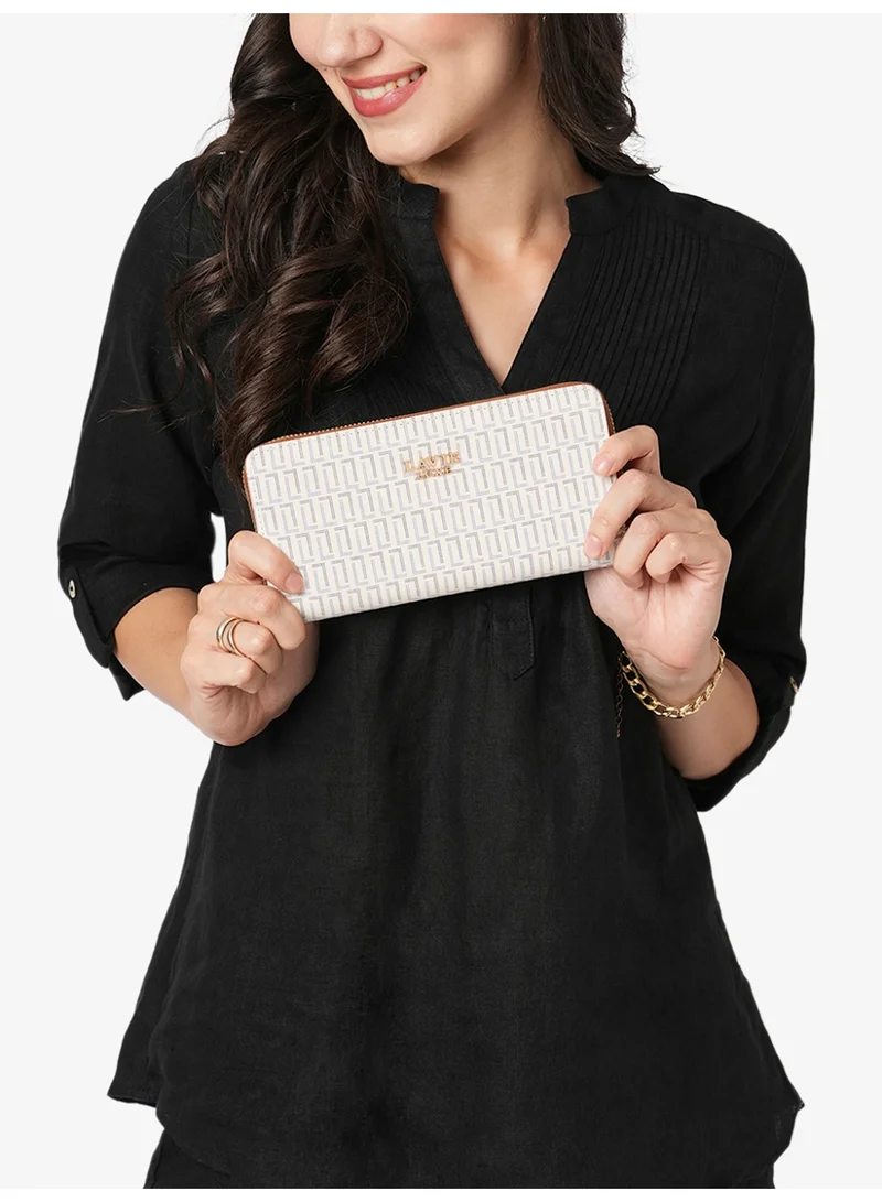 Lavie Luxe Women's Mono Sacy25 Long zip around wallet (White)