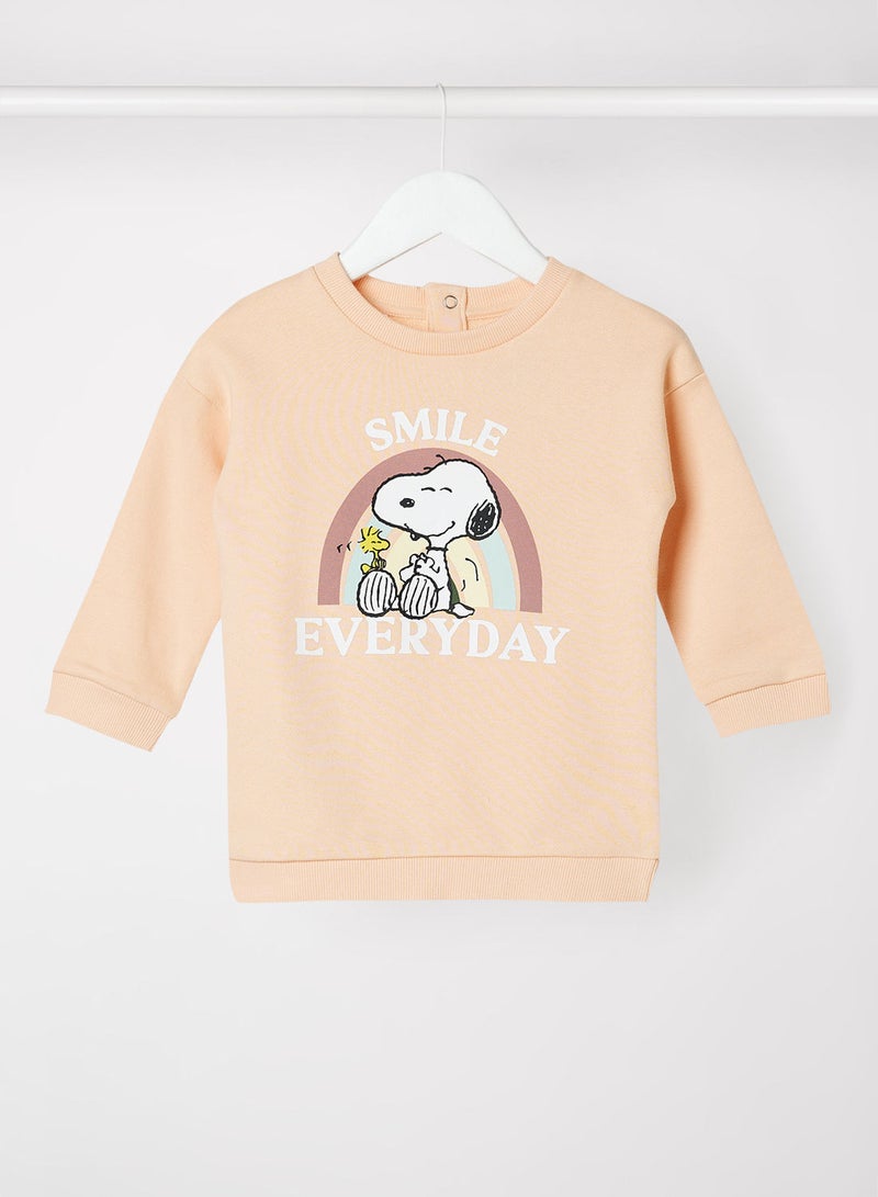 MANGO Girls Snoopy Sweatshirt  - Image 1
