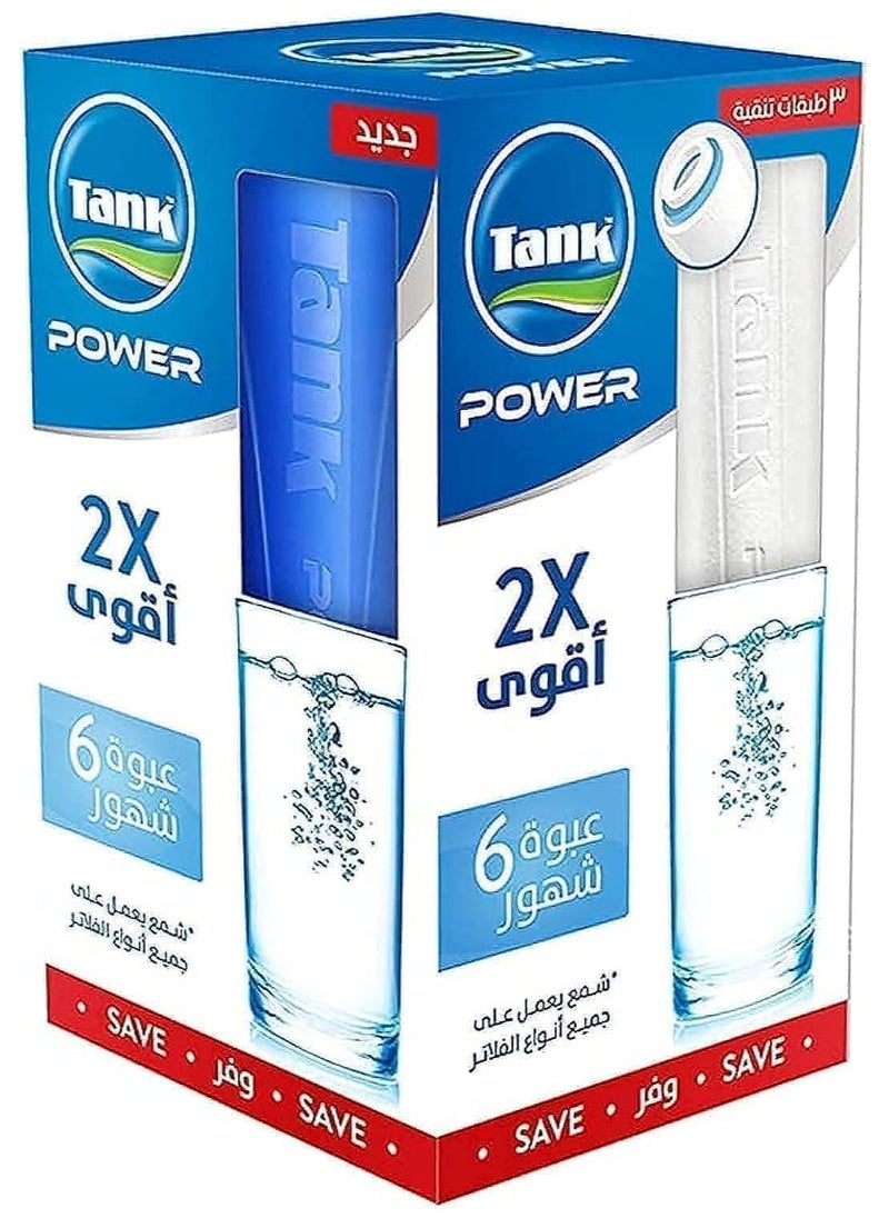 ماركة غير محددة - عبوة شمع فلتر مياه تانك 3 مراحل والمرحله الاولي هديه - Image 1
